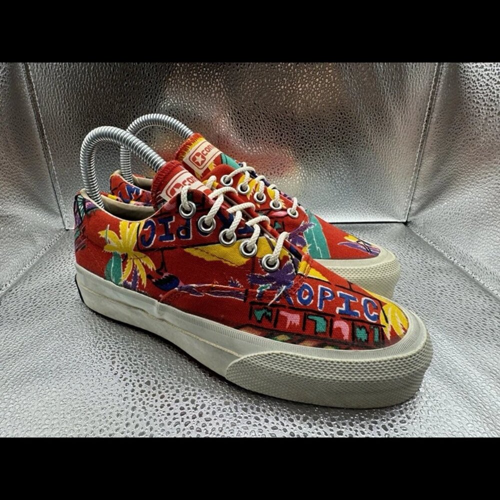 Converse Vintage Floral‎ Pattern Made In The USA SIZE 3